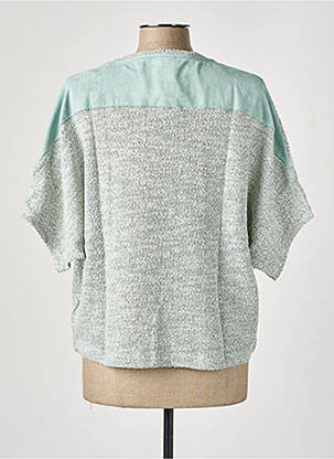 Pull resserrée sur le bas manches courtes bleu SALSA femme