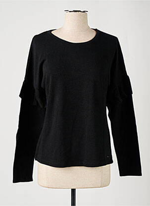 Pull stretch manches longues noir SALSA femme