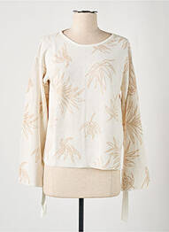 Pull coupe cintrée manches longues beige SALSA femme