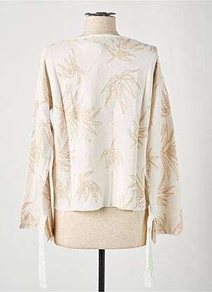Pull coupe cintrée manches longues beige SALSA femme