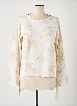 Pull coupe droite manches longues beige SALSA femme