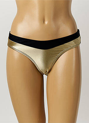 Bas de maillot de bain culotte culotte or MOLLY BRACKEN femme