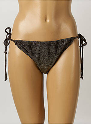 Bas de maillot de bain fermeture liens à nouer bikini or MOLLY BRACKEN femme