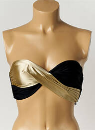 Haut de maillot de bain haut bandeau haut bandeau or MOLLY BRACKEN femme