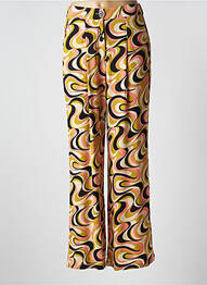 Pantalon large fermeture zippée sous rabat boutonné taille normale vert KING LOUIE femme