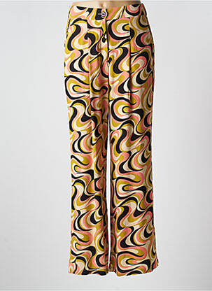 Pantalon large fermeture zippée sous rabat boutonné taille normale vert KING LOUIE femme