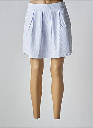 Jupe courte taille haute bleu MOLLY BRACKEN femme