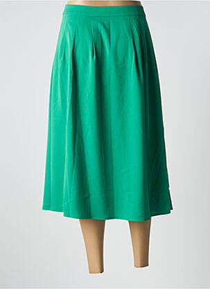 Jupe mi-longue taille à pinces vert MOLLY BRACKEN femme