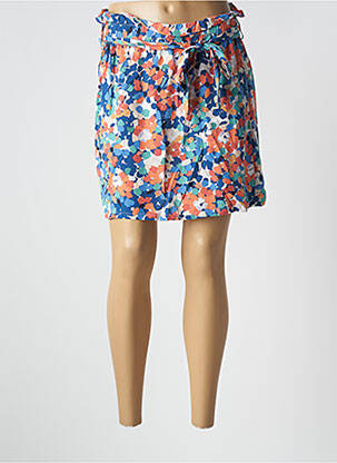 Jupe courte taille haute bleu MOLLY BRACKEN femme