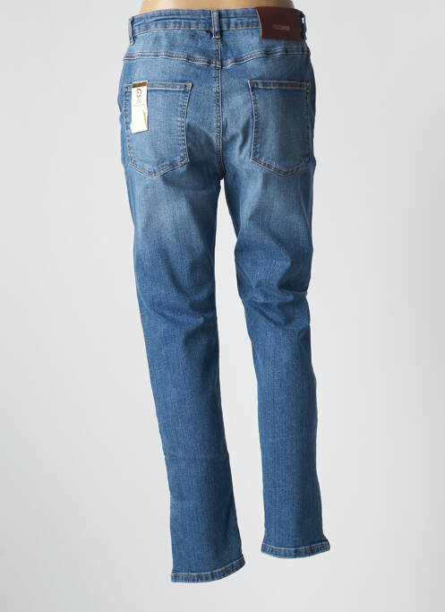 Jeans coupe slim stretch taille haute bleu FRACOMINA femme