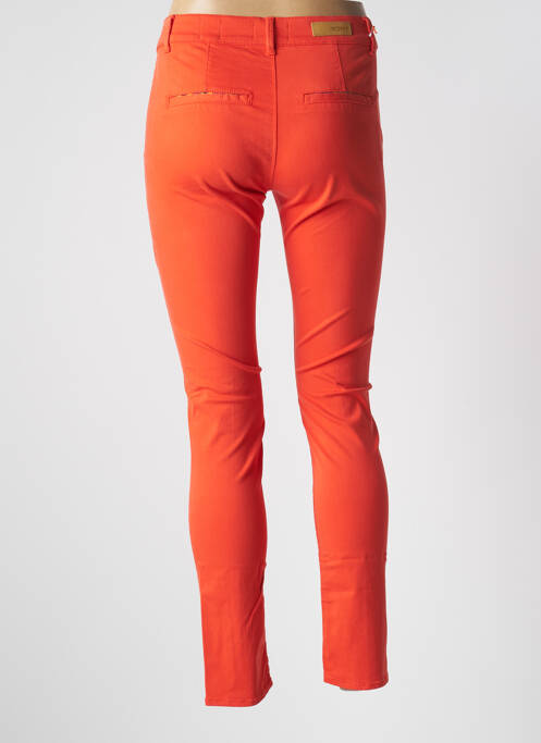 Pantalon chino orange HAPPY pour femme