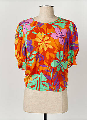 Top manches courtes manches courtes orange LPB femme
