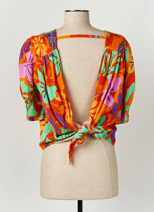 Top orange LPB pour femme