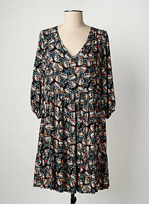 Robe courte manches 3/4 manches 3/4 noir PAKO LITTO femme