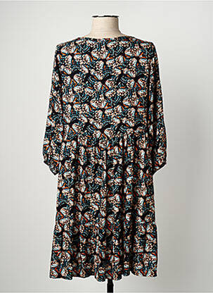Robe courte manches 3/4 manches 3/4 noir PAKO LITTO femme
