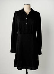 Robe courte coupe évasée manches longues noir LPB femme