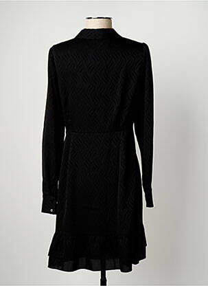 Robe courte coupe évasée manches longues noir LPB femme