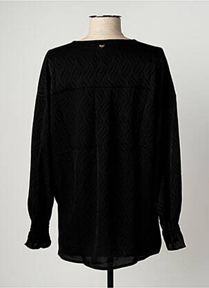 Blouse imprimé fantaisie manches longues noir LPB femme