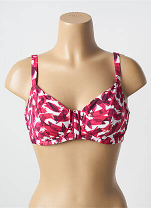 Haut de maillot de bain stretch haut soutien-gorge emboitant rouge SIMONE PERELE femme