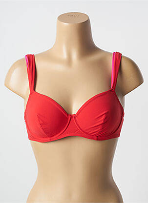Haut de maillot de bain haut soutien-gorge emboitant haut soutien-gorge emboitant rouge SIMONE PERELE femme