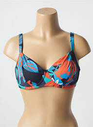 Haut de maillot de bain stretch haut soutien-gorge emboitant bleu SIMONE PERELE femme