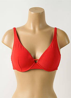 Haut de maillot de bain stretch haut soutien-gorge moulé rouge SIMONE PERELE femme