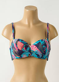 Haut de maillot de bain stretch haut soutien-gorge push-up bleu SIMONE PERELE femme