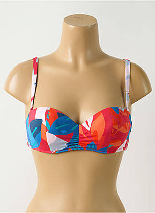 Haut de maillot de bain stretch haut soutien-gorge push-up rouge SIMONE PERELE femme
