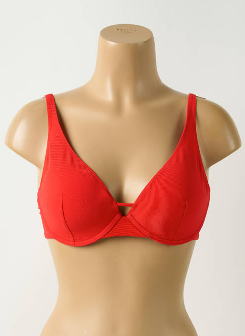 Haut de maillot de bain stretch haut soutien-gorge moulé rouge SIMONE PERELE femme