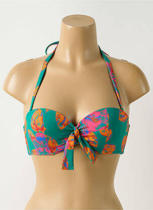 Haut de maillot de bain stretch haut soutien-gorge push-up vert SIMONE PERELE femme