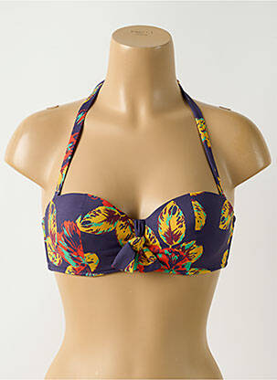 Haut de maillot de bain stretch haut soutien-gorge push-up violet SIMONE PERELE femme