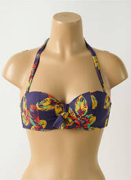 Haut de maillot de bain stretch haut soutien-gorge push-up violet SIMONE PERELE femme