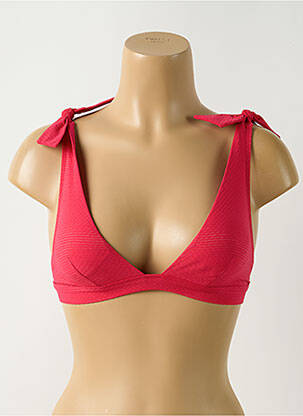Haut de maillot de bain stretch haut soutien-gorge avec mousse de rembourrage amovible rouge SIMONE PERELE femme