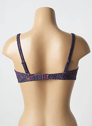 Haut de maillot de bain bretelles élastiquées amovibles haut soutien-gorge balconnet violet SIMONE PERELE femme