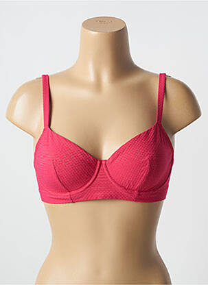 Haut de maillot de bain stretch haut soutien-gorge emboitant rose SIMONE PERELE femme