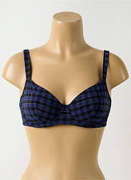 Haut de maillot de bain stretch haut soutien-gorge emboitant bleu SIMONE PERELE femme