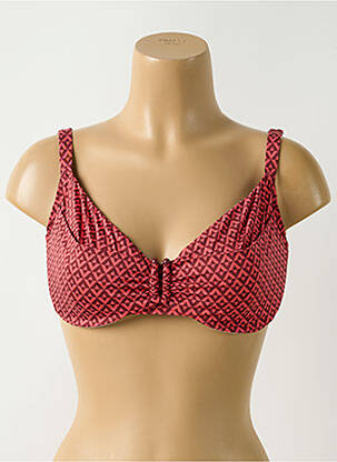 Haut de maillot de bain stretch haut soutien-gorge emboitant rouge SIMONE PERELE femme