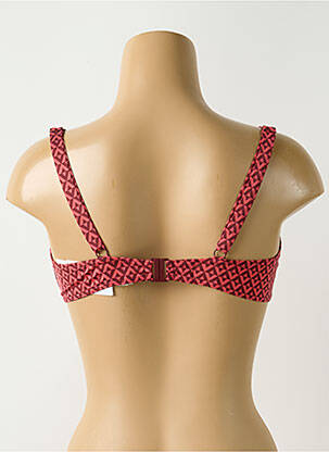 Haut de maillot de bain stretch haut soutien-gorge emboitant rouge SIMONE PERELE femme