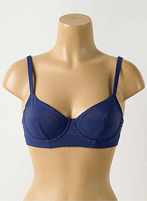 Haut de maillot de bain stretch haut soutien-gorge emboitant bleu SIMONE PERELE femme