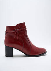 Bottines/Boots rouge REBELLES pour femme seconde vue