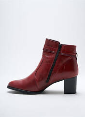 Bottines/Boots rouge REBELLES pour femme seconde vue