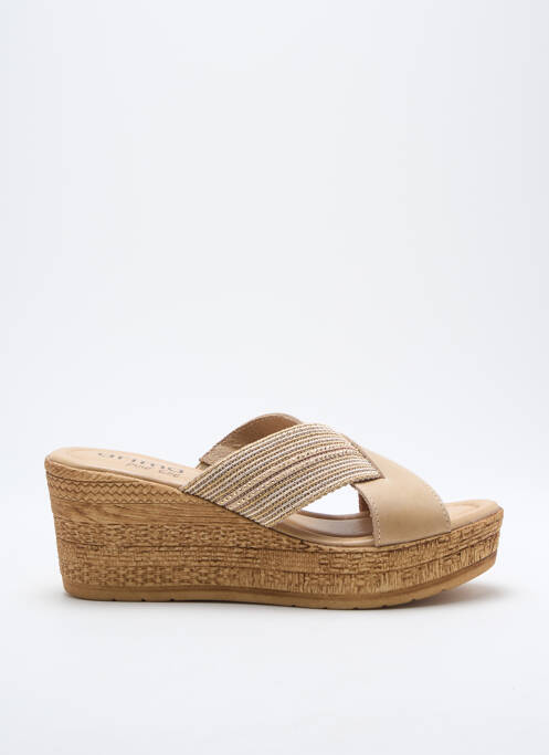 Mules/Sabots beige ARIMA pour femme