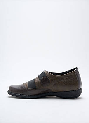 Chaussures de confort matière lisse talon plat jusqu'à 3cm vert SAIMON femme