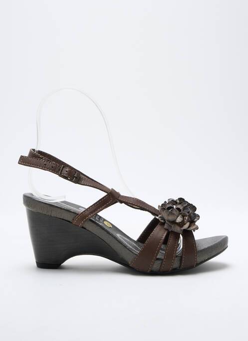 Sandales/Nu pieds marron SAIMON pour femme