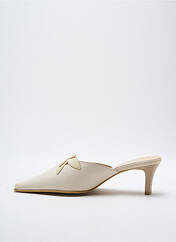 Mules/Sabots beige SIMONA pour femme seconde vue