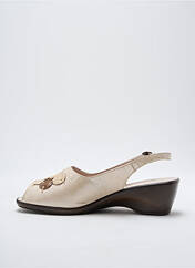 Sandales/Nu pieds beige CARLINE pour femme seconde vue