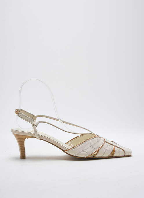 Sandales/Nu pieds beige SIMONA pour femme