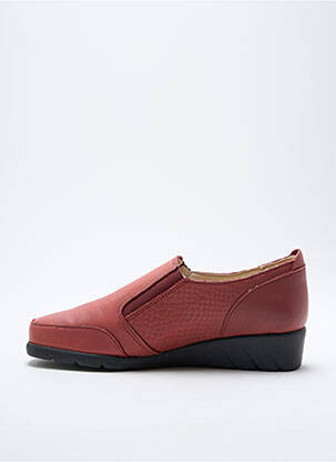 Chaussures de confort tissage satiné talon plat jusqu'à 3cm rouge LUXAT femme