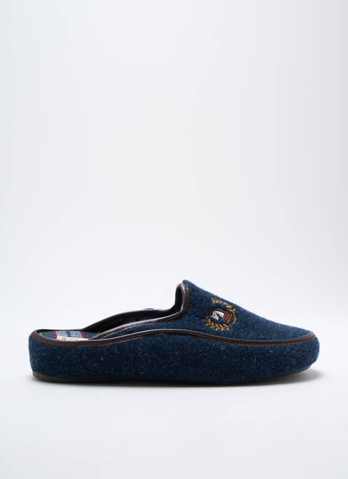 Chaussons/Pantoufles bleu BAYONA pour homme