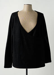 Gilet manches longues stretch noir SMASH WEAR femme